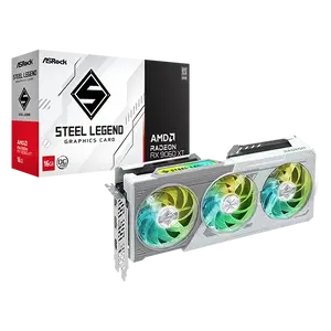 Asrock Radeon RX 9060 XT Steel Legend OC 16GB GDDR6 RDNA6  Tarjeta Gráfica AMD