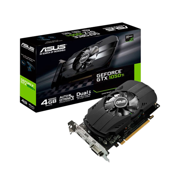 Asus GeForce GTX1050 Ti 4GB GD5  Gráfica Asus GeForce GTX1050 Ti 4GB GD5  Gráfica