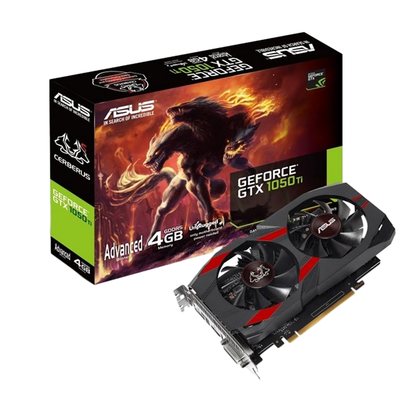 Asus Cerberus GeForce GTX1050 Ti Adv 4GB GD5 Gráfica Asus Cerberus GeForce GTX1050 Ti Adv 4GB GD5 Gráfica