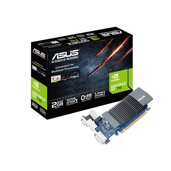 Asus GeForce GT710 Silent 2GB GD5  Gráfica Asus GeForce GT710 Silent 2GB GD5  Gráfica
