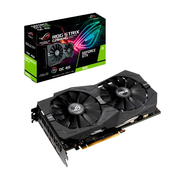 Asus ROG Strix GeForce GTX1650 4GB OC GD5  Gráfica Asus ROG Strix GeForce GTX1650 4GB OC GD5  Gráfica