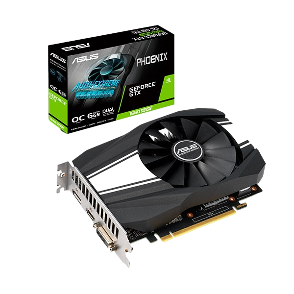 Asus Phoenix GeForce GTX1660 Super OC 6GB GDDR6 Tarjeta Gráfica Nvidia Asus Phoenix GeForce GTX1660 Super OC 6GB GDDR6 Tarjeta Gráfica Nvidia