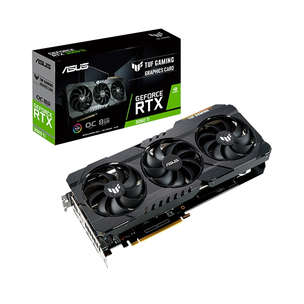 Asus TUF Gaming GeForce RTX3060 Ti OC 8GB GDDR6  Gráfica Asus TUF Gaming GeForce RTX3060 Ti OC 8GB GDDR6  Gráfica