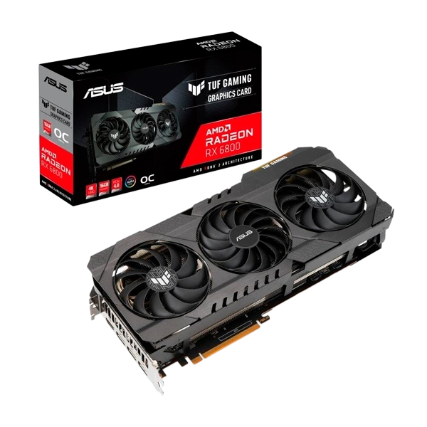 Asus TUF Gaming Radeon RX6800 OC 16GB GDDR6  Tarjeta Gráfica AMD Asus TUF Gaming Radeon RX6800 OC 16GB GDDR6  Tarjeta Gráfica AMD