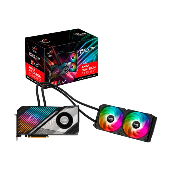 Asus ROG Strix Radeon RX6900 XT OC Liquid Cooling 16GB GDDR6 Tarjeta Gráfica AMD Asus ROG Strix Radeon RX6900 XT OC Liquid Cooling 16GB GDDR6 Tarjeta Gráfica AMD
