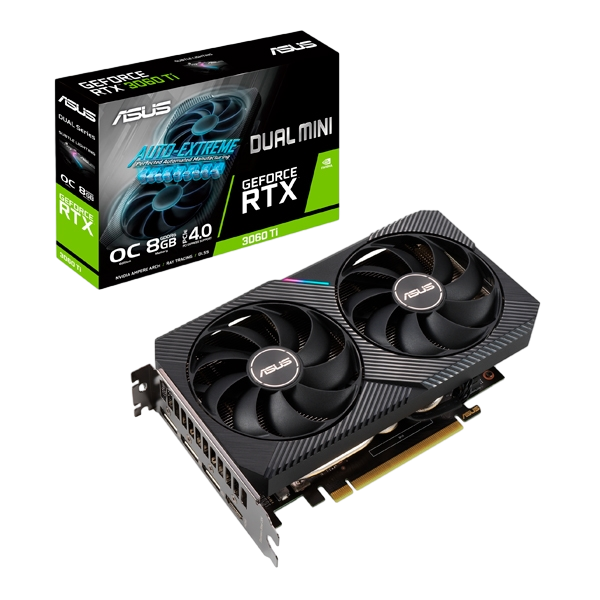 Asus Dual GeForce RTX3060 Ti OC Mini 8GB GDDR6 Grafíca Asus Dual GeForce RTX3060 Ti OC Mini 8GB GDDR6 Grafíca