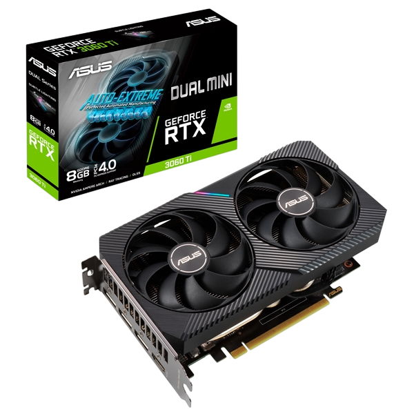 Asus Dual GeForce RTX3060 Ti Mini 8GB GDDR6  Grafíca Asus Dual GeForce RTX3060 Ti Mini 8GB GDDR6  Grafíca