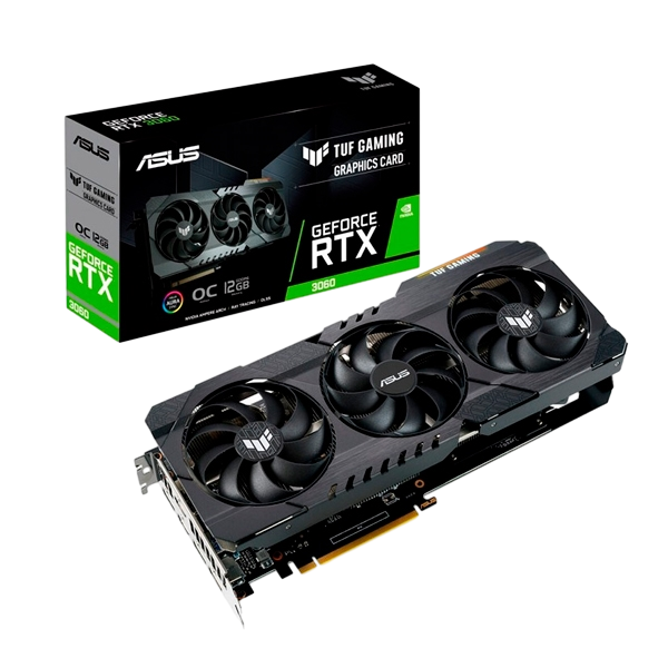Asus TUF Gaming GeForce RTX3060 OC 12GB GDDR6 Gráfica Asus TUF Gaming GeForce RTX3060 OC 12GB GDDR6 Gráfica
