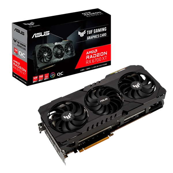 Asus TUF Gaming Radeon RX6700 XT OC 12GB GDDR6  Tarjeta Gráfica AMD Asus TUF Gaming Radeon RX6700 XT OC 12GB GDDR6  Tarjeta Gráfica AMD