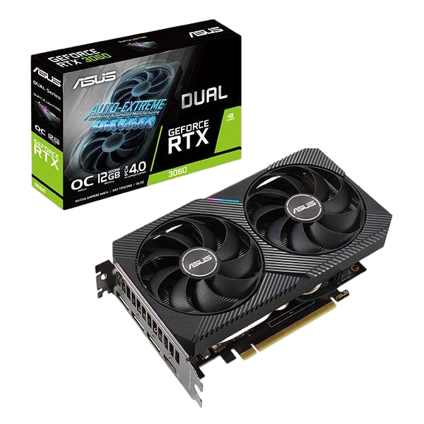 Asus Dual GeForce RTX3060 OC 12GB GDDR6 LHR Gráfica Asus Dual GeForce RTX3060 OC 12GB GDDR6 LHR Gráfica