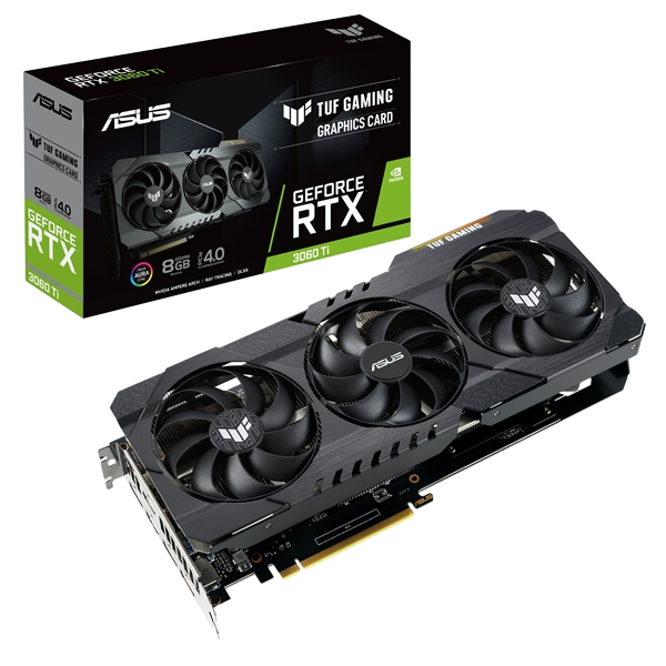 Asus TUF Gaming GeForce RTX3060 Ti 8GB GDDR6 LHR Gráfica Asus TUF Gaming GeForce RTX3060 Ti 8GB GDDR6 LHR Gráfica