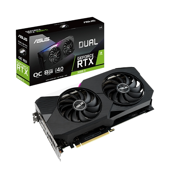 Asus Dual GeForce RTX3060 Ti OC 8GB GDDR6 LHR Gráfica Asus Dual GeForce RTX3060 Ti OC 8GB GDDR6 LHR Gráfica
