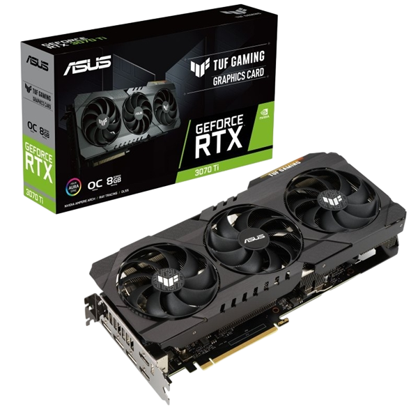Asus TUF Gaming GeForce RTX3070 Ti OC 8GB GDDR6X  Gráfica Asus TUF Gaming GeForce RTX3070 Ti OC 8GB GDDR6X  Gráfica