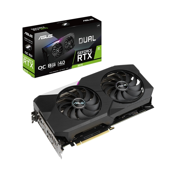 Asus Dual GeForce RTX3070 8GB GDDR6 LHR Gráfica Bulk Sin Caja Asus Dual GeForce RTX3070 8GB GDDR6 LHR Gráfica Bulk Sin Caja