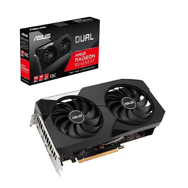 Asus Dual Radeon RX6650 XT OC 8GB GDDR6  Tarjeta Gráfica AMD Asus Dual Radeon RX6650 XT OC 8GB GDDR6  Tarjeta Gráfica AMD