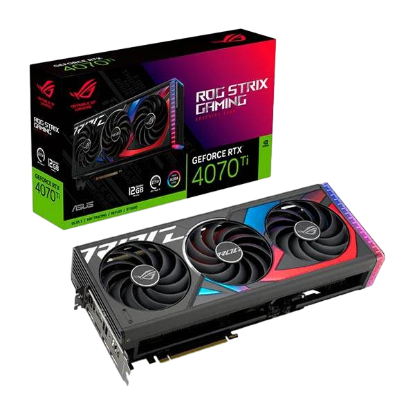Asus ROG Strix GeForce RTX 4070 Ti 12GB GDDR6X DLSS3 Tarjeta Gráfica Nvidia Asus ROG Strix GeForce RTX 4070 Ti 12GB GDDR6X DLSS3 Tarjeta Gráfica Nvidia
