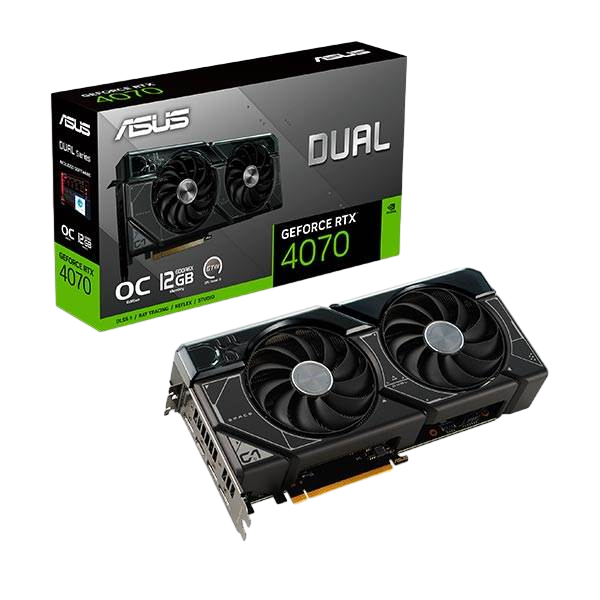 Asus Dual GeForce RTX 4070 12GB GDDR6X DLSS3 Tarjeta Gráfica Nvidia Asus Dual GeForce RTX 4070 12GB GDDR6X DLSS3 Tarjeta Gráfica Nvidia