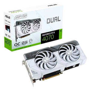 Asus Dual GeForce RTX 4070 OC White 12GB GDDR6X DLSS3  Tarjeta Gráfica Nvidia