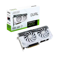 Asus Dual GeForce RTX 4070 White 12GB GDDR6X DLSS3  Tarjeta Gráfica Nvidia
