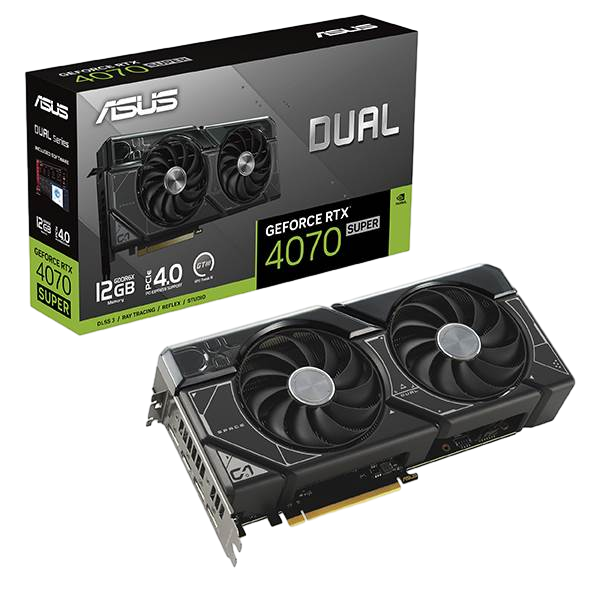 Asus Dual GeForce RTX 4070 Super 12GB GDDR6X DLSS3  Tarjeta Gráfica Nvidia Asus Dual GeForce RTX 4070 Super 12GB GDDR6X DLSS3  Tarjeta Gráfica Nvidia