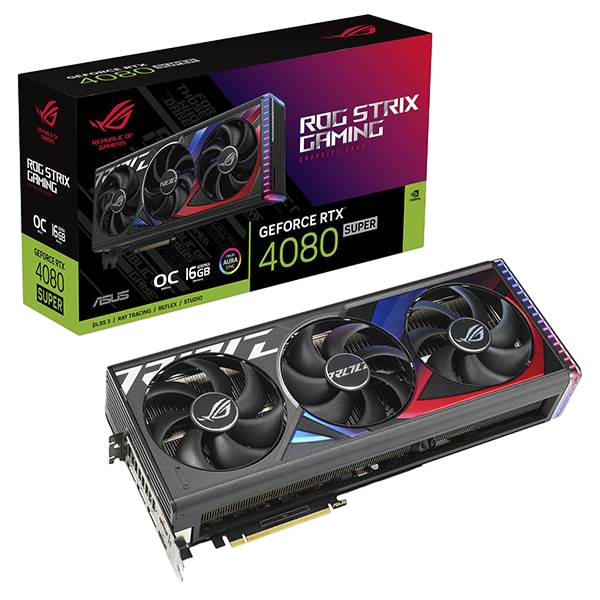 Asus ROG Strix GeForce RTX 4080 Super OC 16GB GDDR6X DLSS3 Tarjeta Gráfica Nvidia Asus ROG Strix GeForce RTX 4080 Super OC 16GB GDDR6X DLSS3 Tarjeta Gráfica Nvidia