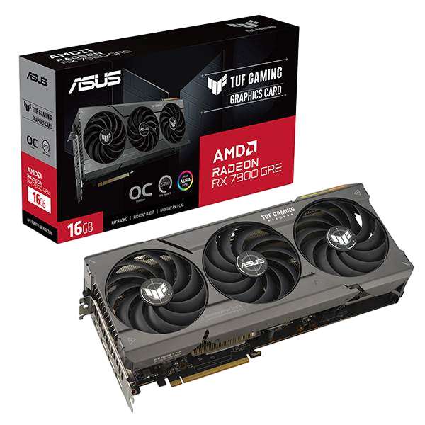 Asus TUF Gaming Radeon RX 7900 GRE OC Edition 16GB GDDR6 Tarjeta Gráfica AMD Asus TUF Gaming Radeon RX 7900 GRE OC Edition 16GB GDDR6 Tarjeta Gráfica AMD