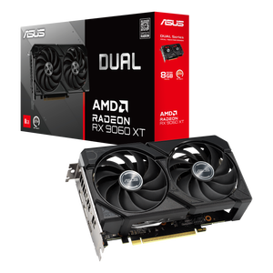 Asus Radeon RX 9060 XT Dual 8GB GDDR6 RDNA4 Tarjeta Gráfica AMD Asus Radeon RX 9060 XT Dual 8GB GDDR6 RDNA4 Tarjeta Gráfica AMD