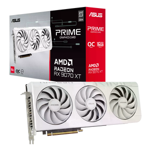 ASUS Prime RX 9070 XT White OC  Tarjeta Gráfica 16GB GDDR6 