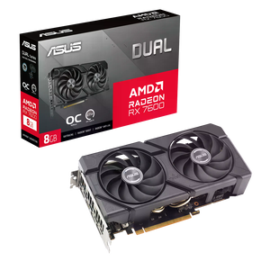 ASUS Dual RX 7600 EVO OC  Tarjeta Gráfica 8GB GDDR6