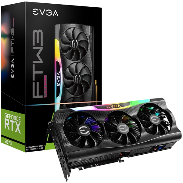 EVGA GeForce RTX3070 FTW3 Ultra Gaming 8GB GDDR6 LHR  Gráfica EVGA GeForce RTX3070 FTW3 Ultra Gaming 8GB GDDR6 LHR  Gráfica