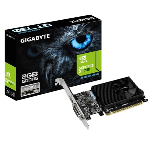 Gigabyte Nvidia GeForce GT730 Low Profile 2GB DDR5  Gráfica Gigabyte Nvidia GeForce GT730 Low Profile 2GB DDR5  Gráfica