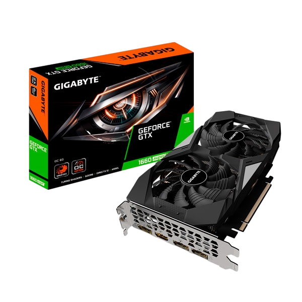 Gigabyte GeForce GTX1660 Super OC 6GB GD6  Gráfica Gigabyte GeForce GTX1660 Super OC 6GB GD6  Gráfica