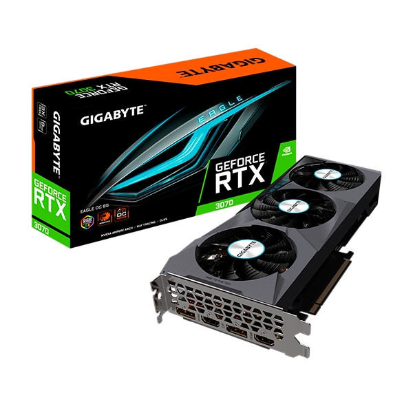 Gigabyte GeForce RTX3070 Eagle OC 8GB GDDR6 Gráfica Gigabyte GeForce RTX3070 Eagle OC 8GB GDDR6 Gráfica