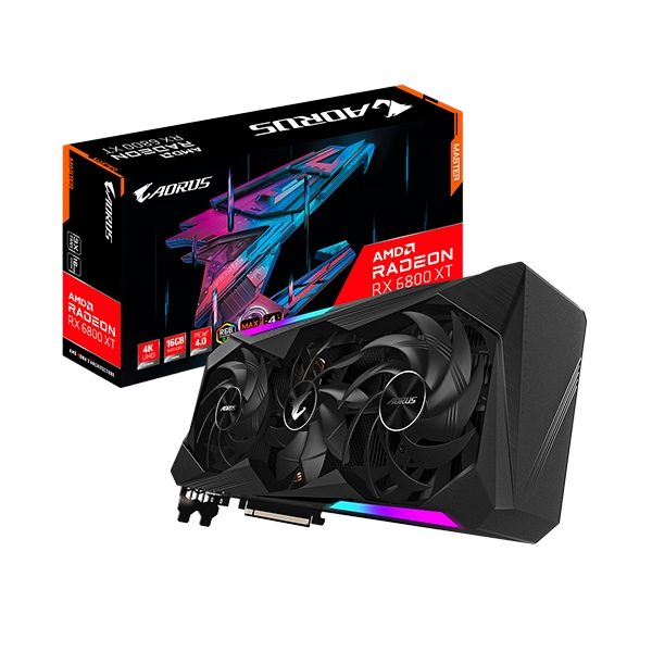 Aorus Radeon RX6800 XT Master 16GB GDDR6  Tarjeta Gráfica AMD Aorus Radeon RX6800 XT Master 16GB GDDR6  Tarjeta Gráfica AMD