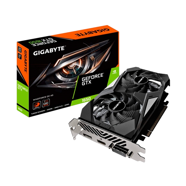 Gigabyte GeForce GTX1650 D6 Windforce OC 4GB GD6  Gráfica Gigabyte GeForce GTX1650 D6 Windforce OC 4GB GD6  Gráfica