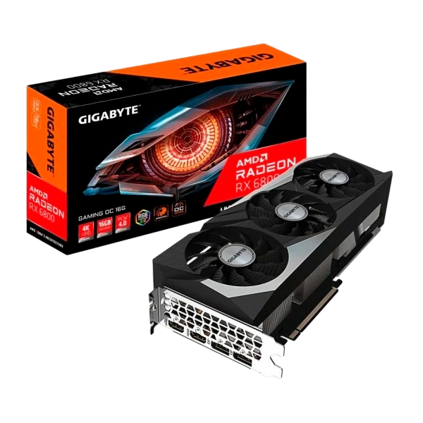 Gigabyte Radeon RX6800 Gaming OC 16GB GDDR6  Tarjeta Gráfica AMD Gigabyte Radeon RX6800 Gaming OC 16GB GDDR6  Tarjeta Gráfica AMD