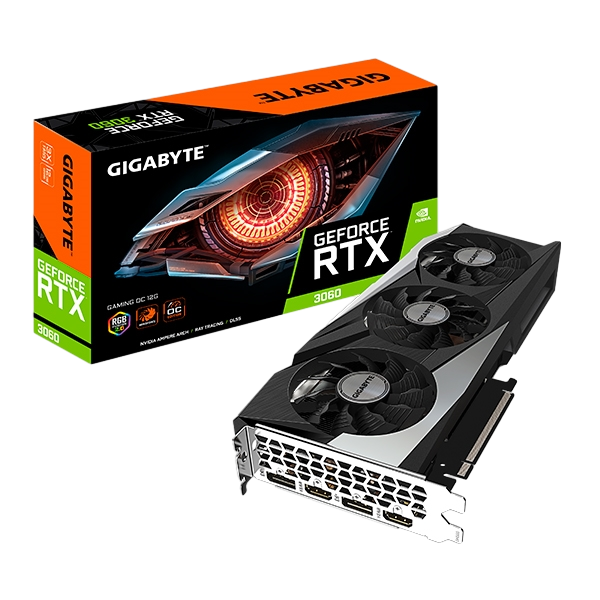 Gigabyte GeForce RTX3060 Gaming OC 12GB GDDR6 Gráfica Gigabyte GeForce RTX3060 Gaming OC 12GB GDDR6 Gráfica