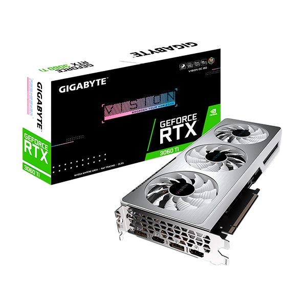 Gigabyte GeForce RTX3060 Ti Vision OC 8GB GDDR6 Gráfica Gigabyte GeForce RTX3060 Ti Vision OC 8GB GDDR6 Gráfica