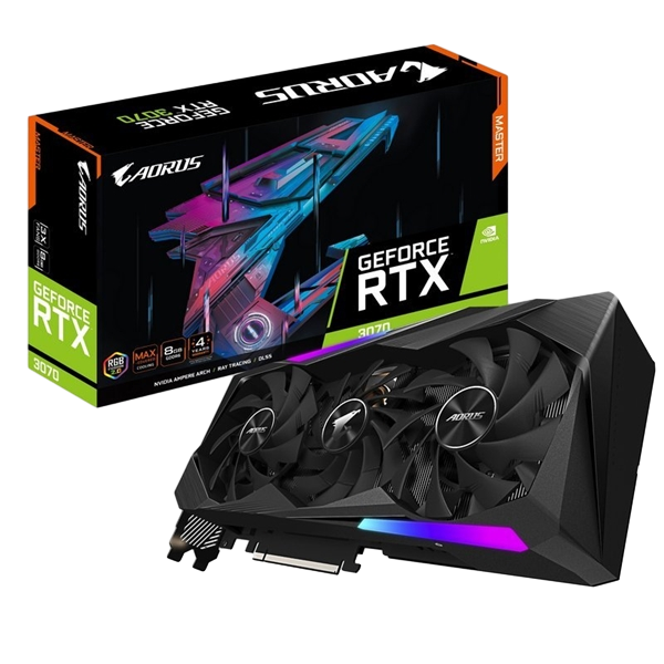 Aorus GeForce RTX3070 Ti Master 8GB GDDR6X  Gráfica Aorus GeForce RTX3070 Ti Master 8GB GDDR6X  Gráfica