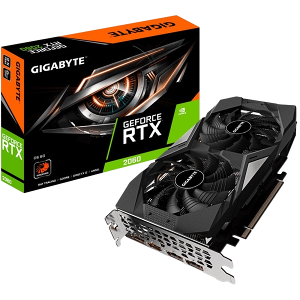 Gigabyte GeForce RTX2060 D6 6GB GDDR6 Gráfica Gigabyte GeForce RTX2060 D6 6GB GDDR6 Gráfica