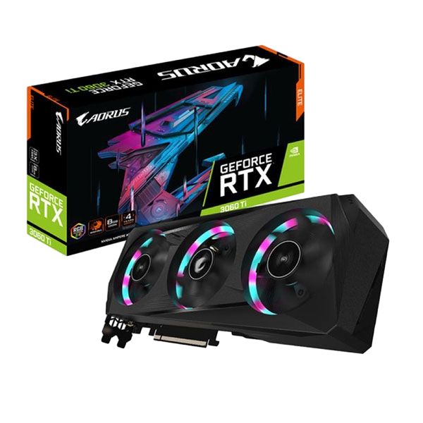 Aorus GeForce RTX3060 Ti Elite 8GB GDDR6 LHR  Gráfica Aorus GeForce RTX3060 Ti Elite 8GB GDDR6 LHR  Gráfica