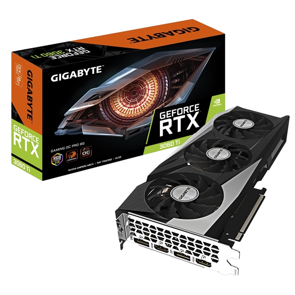 Gigabyte GeForce RTX3060 Ti Gaming OC Pro 8GB GDDR6 LHR  Gráfica Gigabyte GeForce RTX3060 Ti Gaming OC Pro 8GB GDDR6 LHR  Gráfica