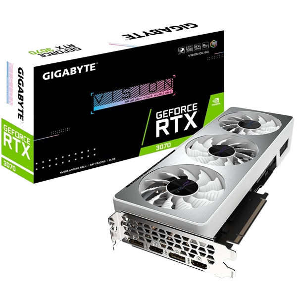 Gigabyte GeForce RTX3070 Vision OC 8GB GDDR6 LHR Gráfica Gigabyte GeForce RTX3070 Vision OC 8GB GDDR6 LHR Gráfica