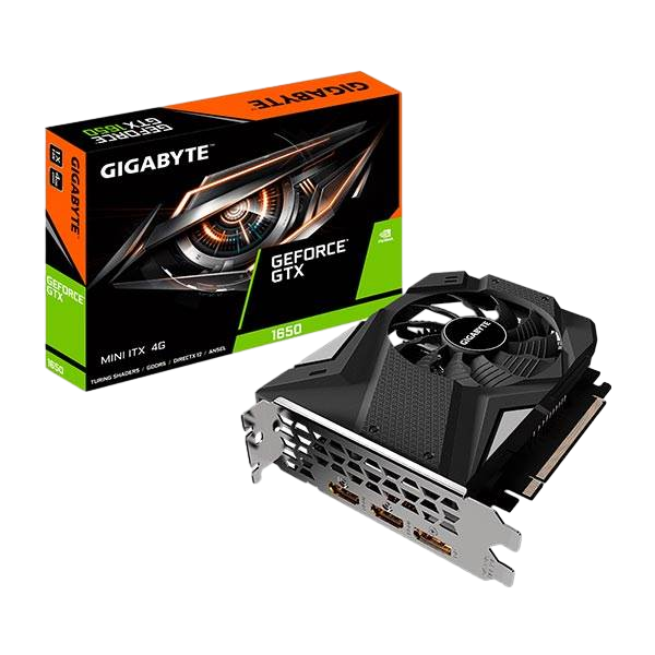 Gigabyte GeForce GTX 1650 Mini ITX 4GB GDDR5  Tarjeta Gráfica Nvidia Gigabyte GeForce GTX 1650 Mini ITX 4GB GDDR5  Tarjeta Gráfica Nvidia