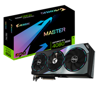 Gigabyte GeForce RTX 4080 Super Aorus Master 16GB GDDR6X DLSS3  Tarjeta Gráfica Nvidia