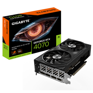 Gigabyte GeForce RTX 4070 Windforce 2X OC V2 12GB GDDR6 DLSS3  Tarjeta Gráfica Nvidia
