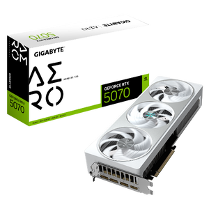Gigabyte GeForce RTX 5070 Aero OC 12GB GDDR7 DLSS4  Blanca  Tarjeta Gráfica Nvidia