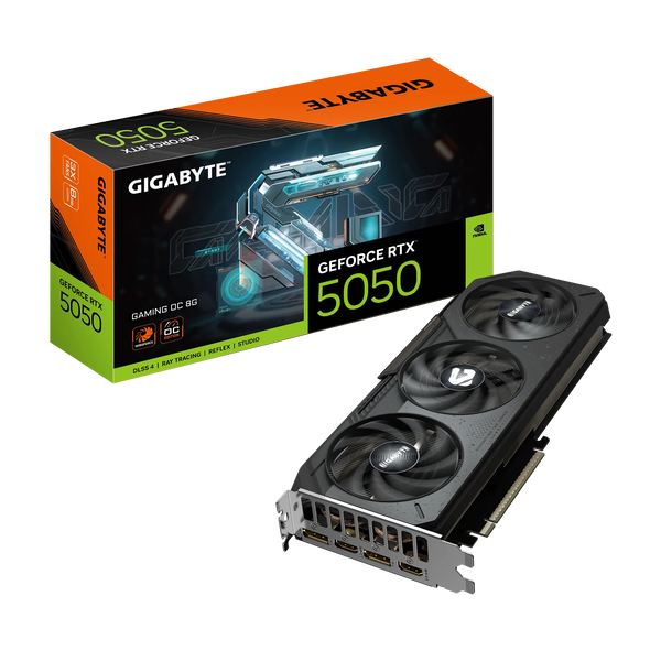 Gigabyte GeForce RTX 5050 Gaming OC 8GB GDDR6 DLSS4  Tarjeta Gráfica Nvidia Gigabyte GeForce RTX 5050 Gaming OC 8GB GDDR6 DLSS4  Tarjeta Gráfica Nvidia