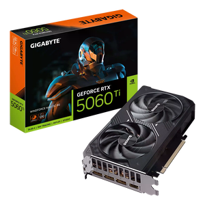 Gigabyte GeForce RTX 5060 Ti WindForce Max OC 8GB GDDR7 DLSS4  Tarjeta Gráfica
