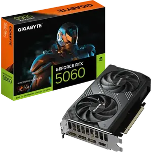 Gigabyte RTX 5060 Windforce MAX OC 8GB GDDR7 DLSS4  Tarjeta Gráfica Nvidia
